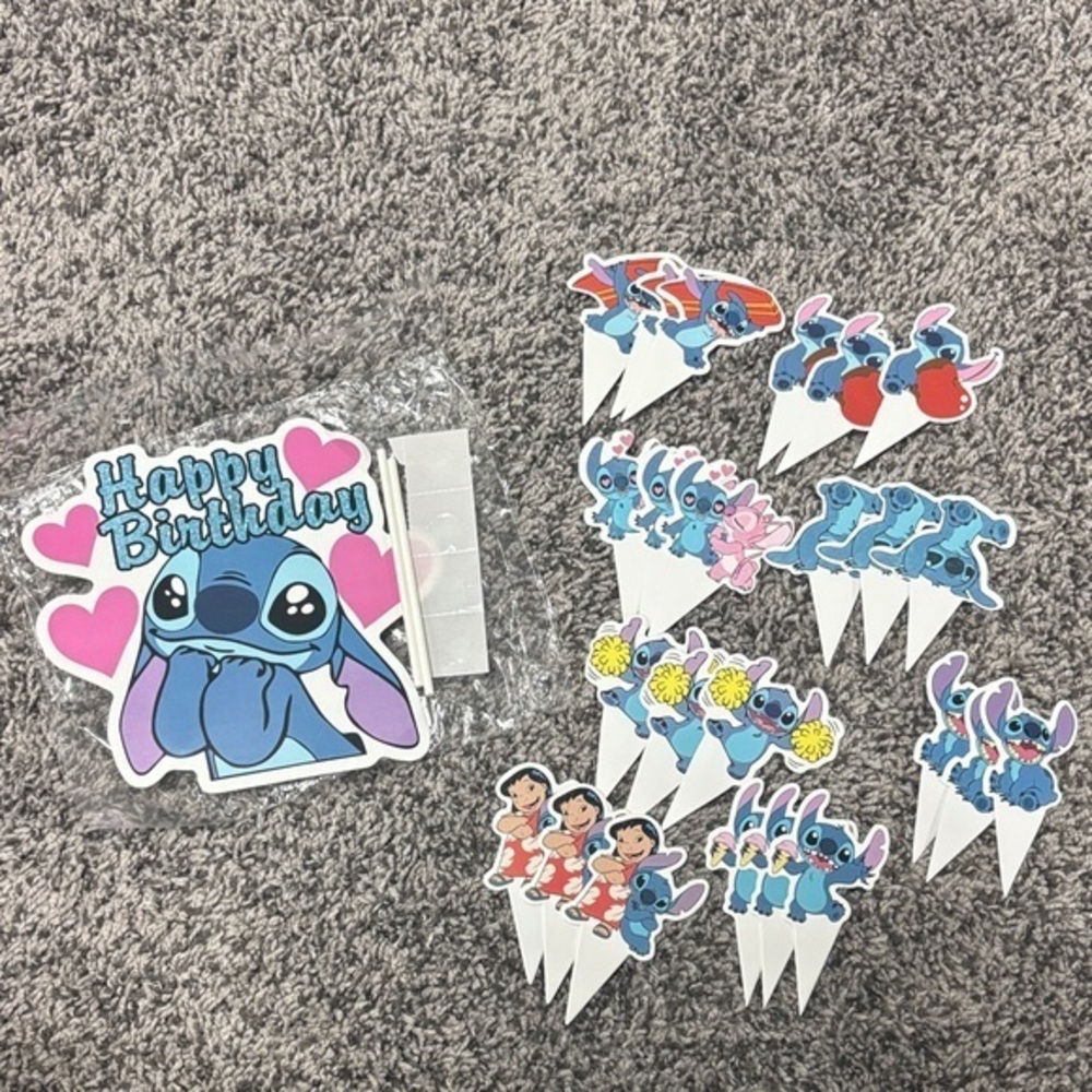 Stitch Birthday Cake Toppers/ Cupcake Toppers